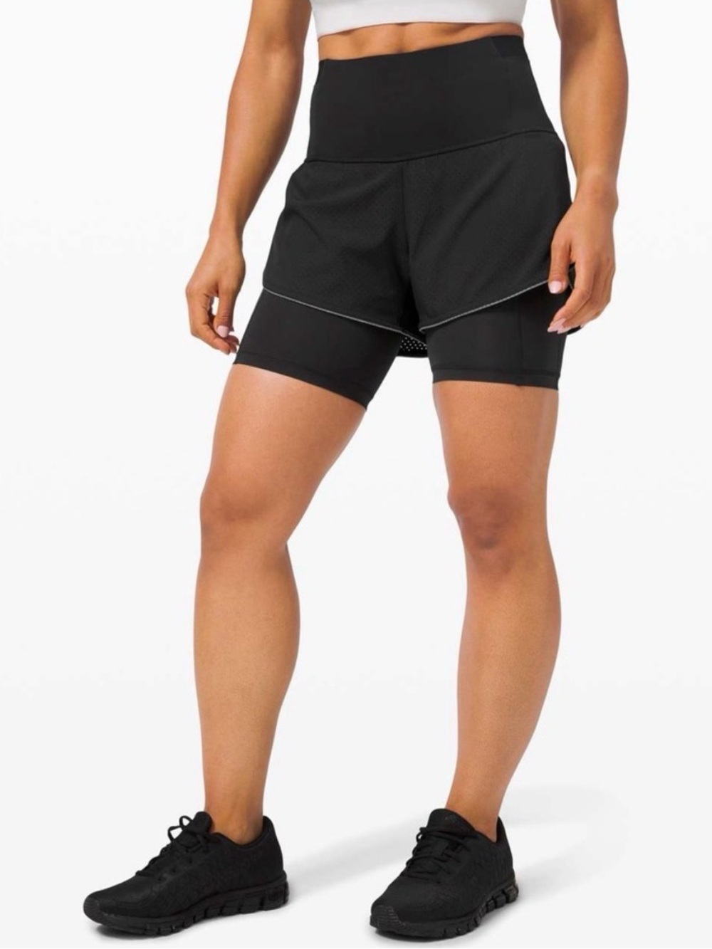 Lululemon Fast and Free 2-in-1 Short Elite:
Black